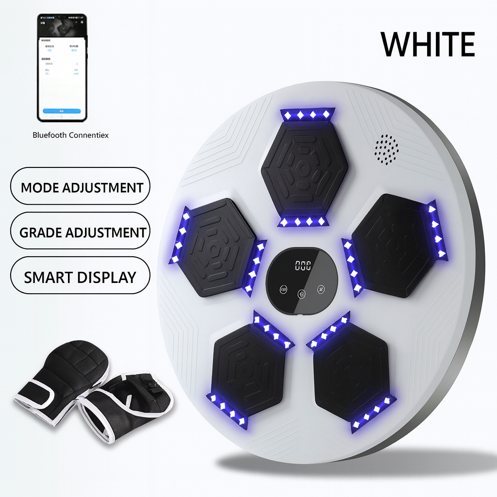 Smart Bluetooth Punching Machine with Light for Home Fitness