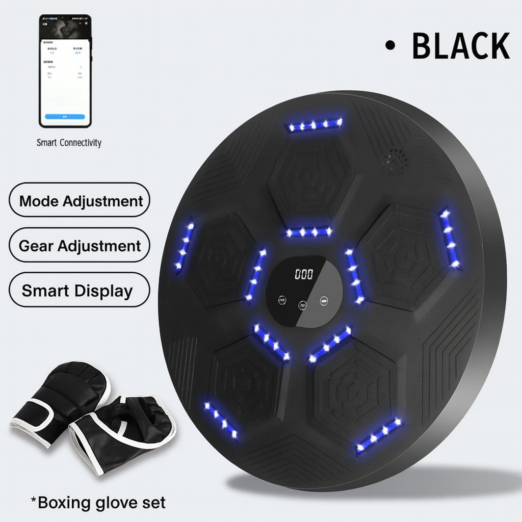 Smart Bluetooth Punching Machine with Light for Home Fitness
